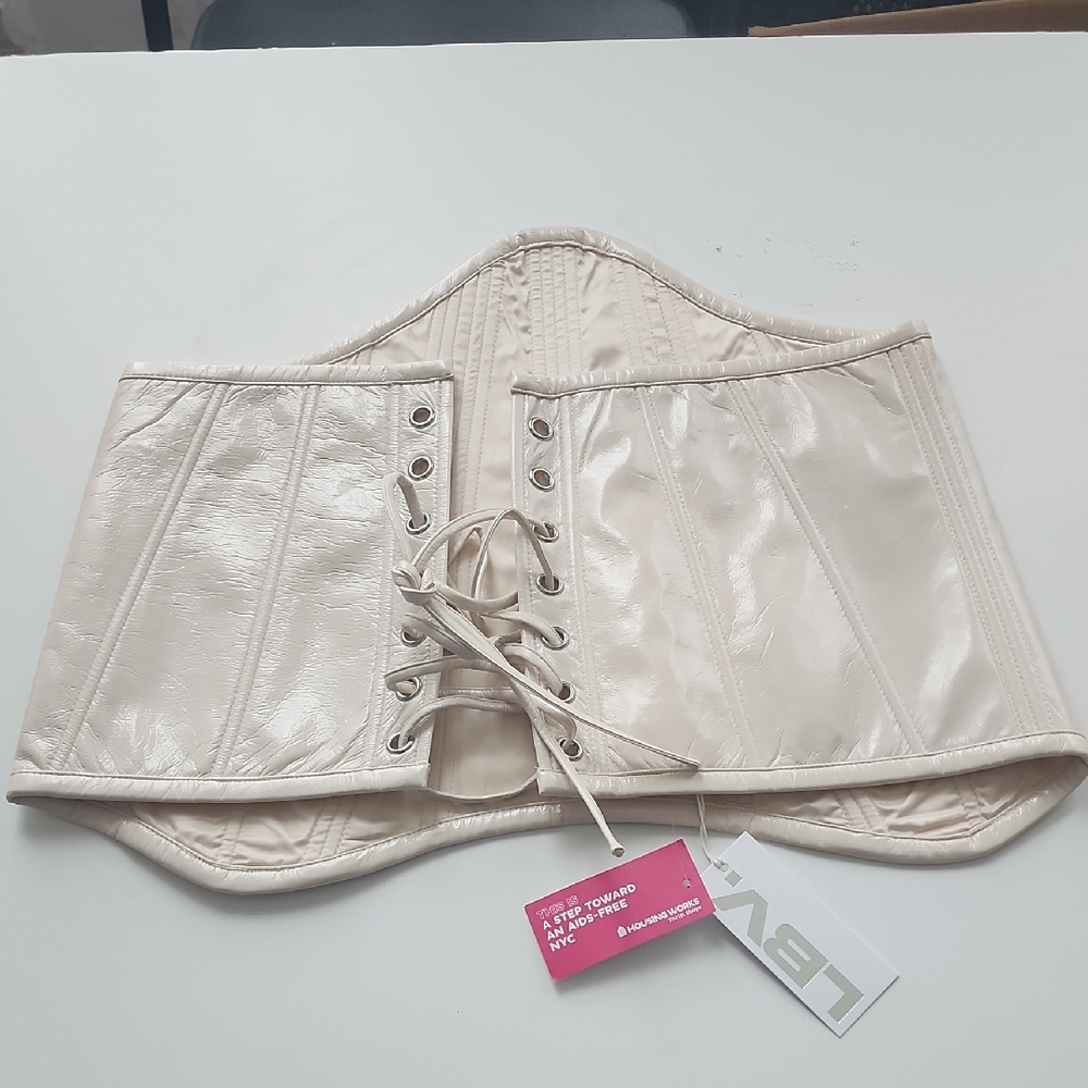 Elegant Cream Corset Top